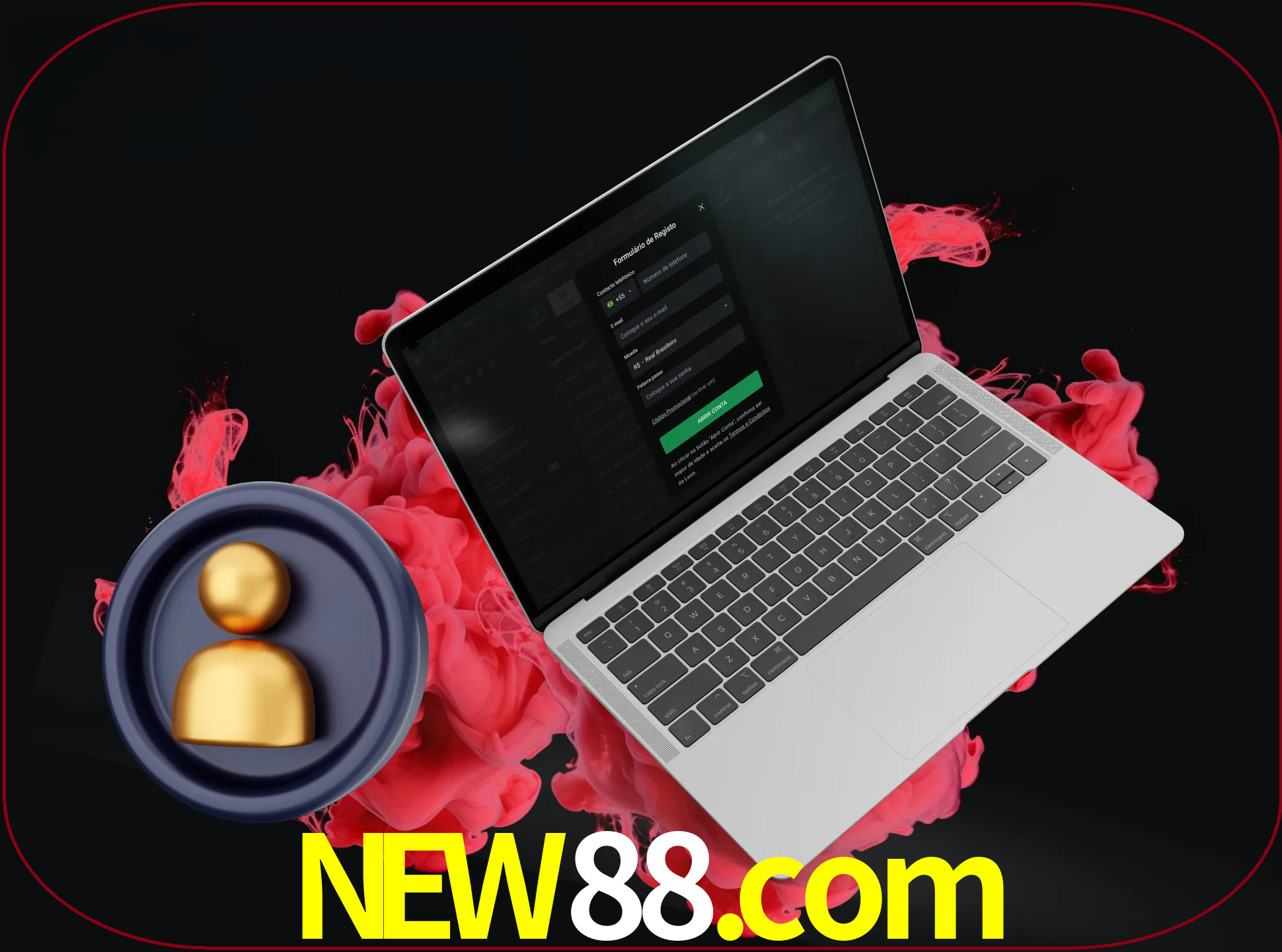 No cabeçalho do site new88, clique no botão que o levará a um formulário especial onde terá de introduzir as suas informações actuais.